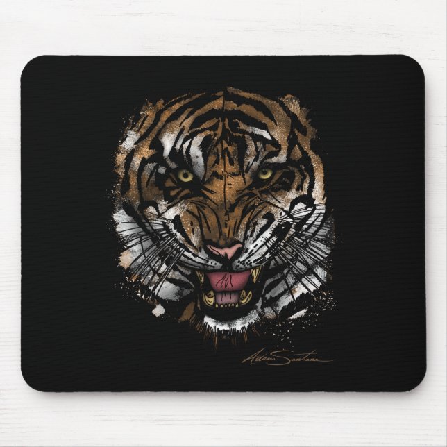 Mousepad Tiger Face (Design de Assinatura) (Frente)