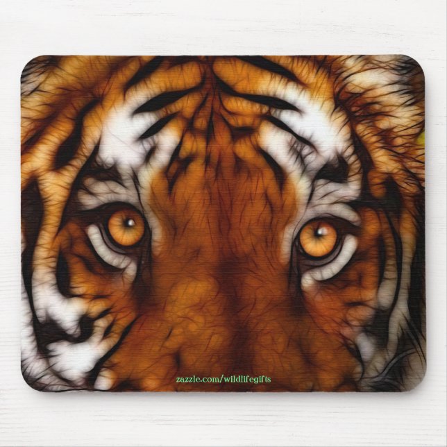 Mousepad Tiger Face Wildlife Mousemat (Frente)