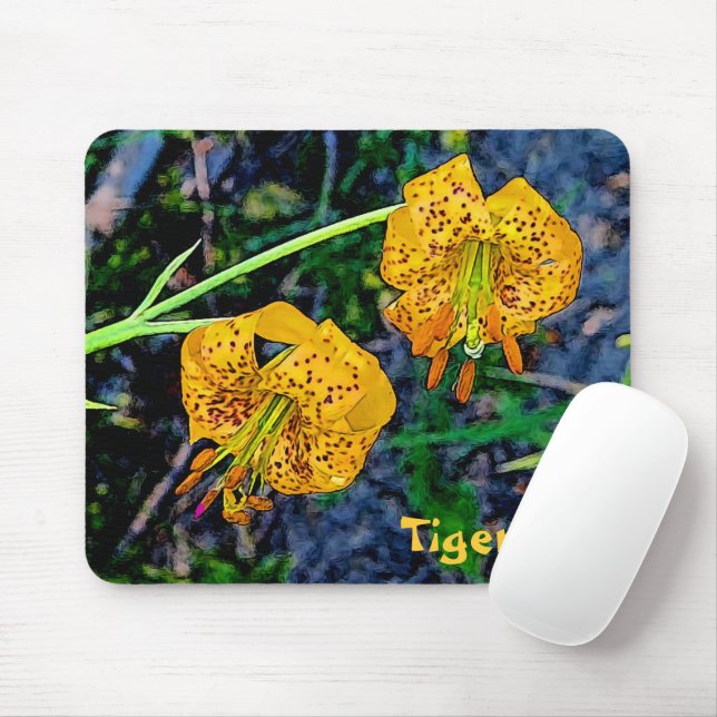 Mousepad Tiger Lily (Com mouse)