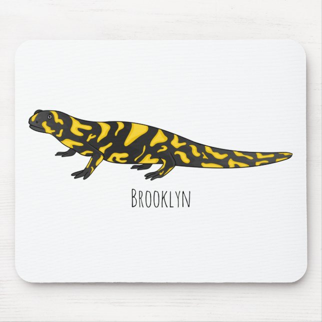 Mousepad Tiger salamander cartoon (Frente)