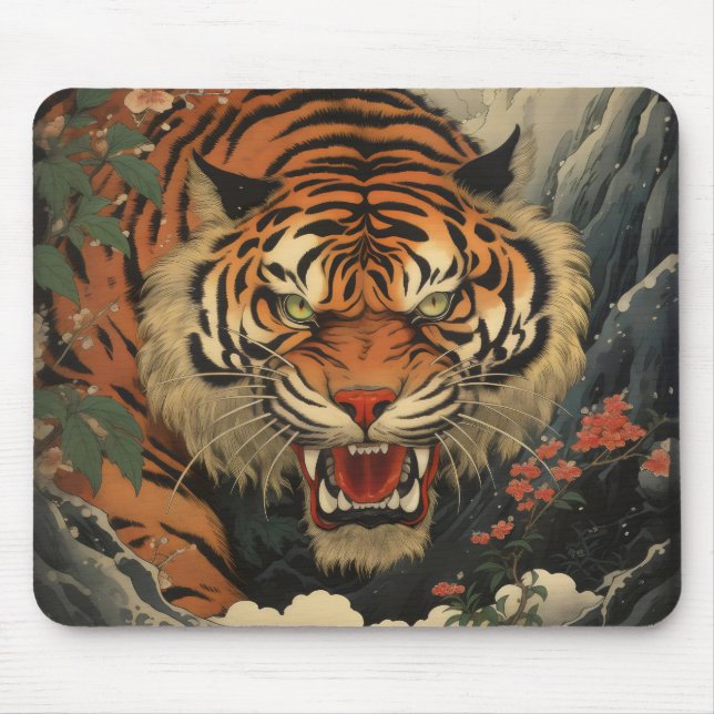 Mousepad Tigre asiático tradicional (Frente)