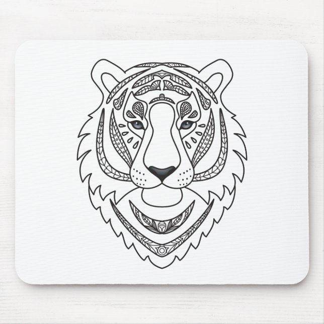 Mousepad Tigre branco inspirado (Frente)