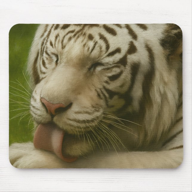 Mousepad Tigre Branco no Ritual de Alinhamento Privado (Frente)