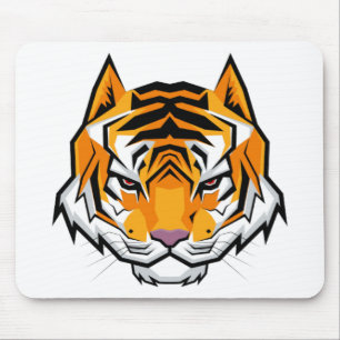 Mousepad Tigre-Cabeça Bravo Moderno