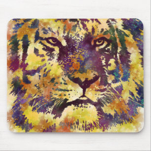 Mousepad Tigre de Aquarela