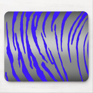 Mousepad Tigre de Prata Azul