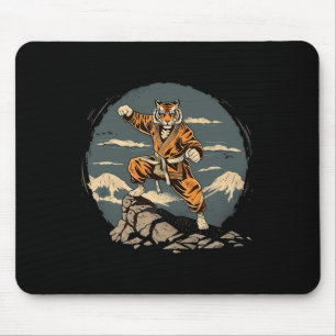 Mousepad Tigre de Taekwondo Monte Fuji Jiu-jitsu Kickboxing