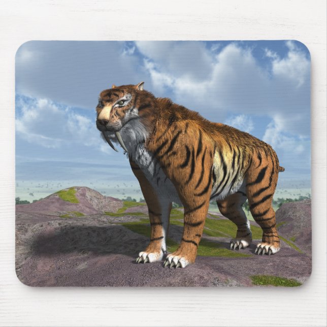 Mousepad Tigre do dente do Saber (Frente)
