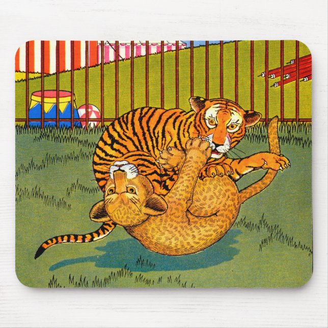 Mousepad tigre e luta-leopardo (Frente)