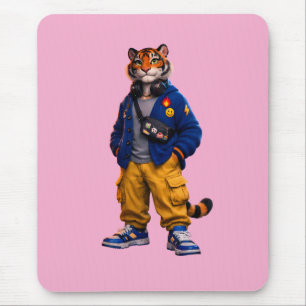 Mousepad Tigre Legal na Arte de Streetwear - Tigre de Estil