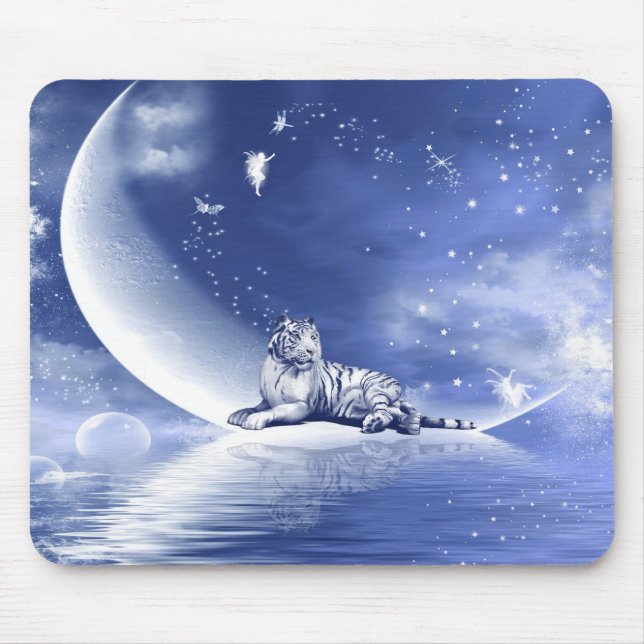 Mousepad Tigre na lua (Frente)