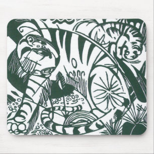 Mousepad Tigre por Franz Marc, Essionismo Vintage