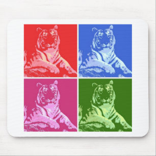 Mousepad Tigres Coloridos