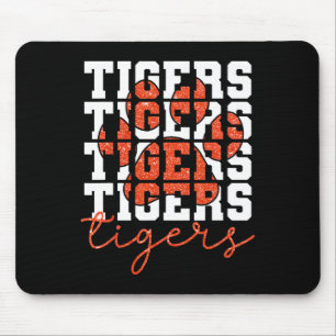 Mousepad Tigres Vintage Nome Esportivo Escolar Espírito de 