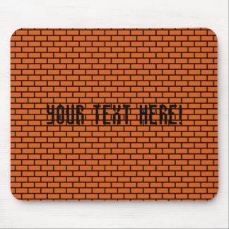 Mousepad tijolo retro de 8 bits, alaranjado