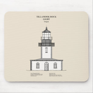 Mousepad Tillamook Rock Lighthouse - Oregon - SBD