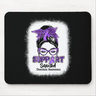 Mousepad Time Cabelo Desgrenhado Fita Roxa Conscientização 