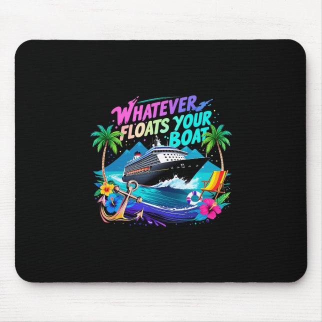 Mousepad Time da Cruzeiro Whatever Floats Your Boat Praia  (Frente)