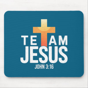 Mousepad Time Jesus João 3_16 - Bíblia Religiosa Cristã C
