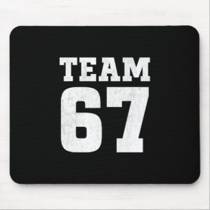 Mousepad Time Seis Sete 6 7 Meme Engraçado Aura 67 Camiseta