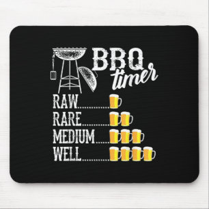 Mousepad Timer de Churrasco legal Rara Média Muito Engraçad