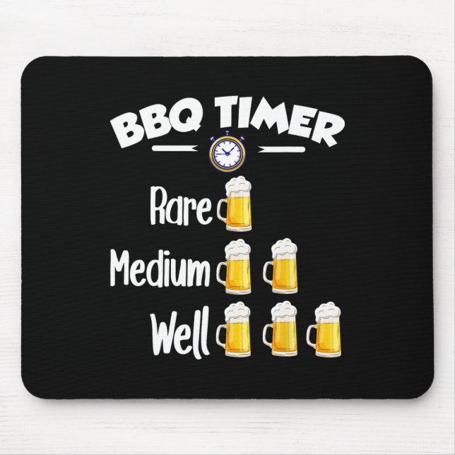 Mousepad Timer de churrasco - Rara (Frente)