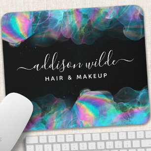 Mousepad Tinta Alcoólica Holográfica Moderna