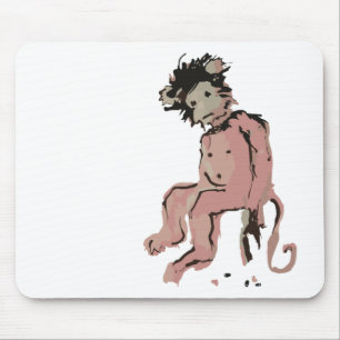 Mousepad tinta de macaco emo