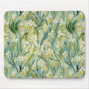 Mousepad Tinta Floral inspirada na Noite Estrelada no estil