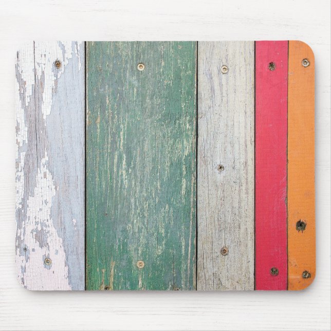 Mousepad Tinta Grunge no Suporte do Mouse de Madeira (Frente)