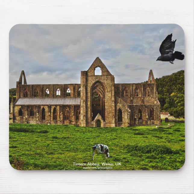 Mousepad Tintern Abbey Cistercian Monastery Scense Pastoral (Frente)