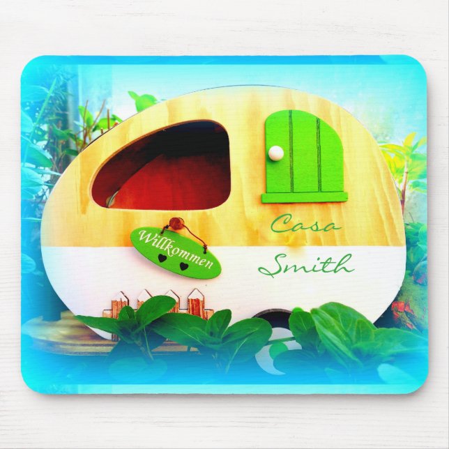 Mousepad Tiny gypsy caravan casa (Frente)