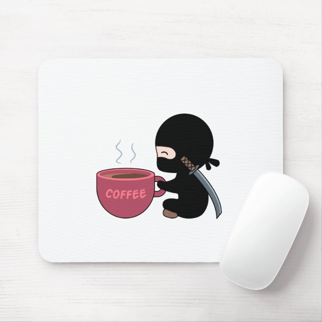 Mousepad Tiny Ninja com Mug de Café Grande (Com mouse)