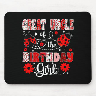Mousepad Tio-avô da menina de aniversário - joaninha da fam