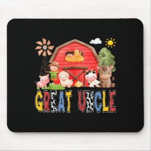 Mousepad Tio Avô Vermelho Fazenda Vaca Aniversariante Menin