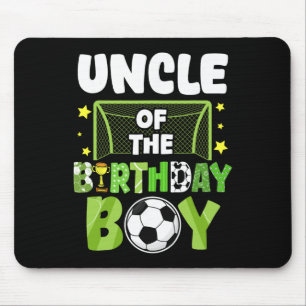 Mousepad Tio de futebol garoto de aniversário festa de fute