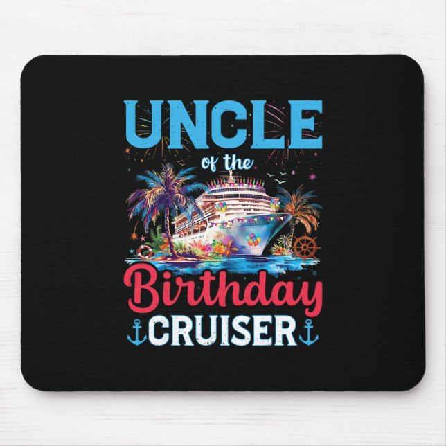 Mousepad Tio Do Cruiser De Aniversário Divertido Presente D (Frente)