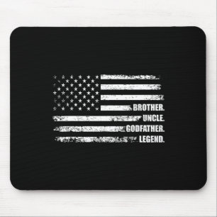 Mousepad Tio Goddad Legend Divertido Melhor Tio Engraçado