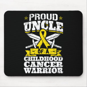 Mousepad Tio Orgulhoso De Um Guerreiro Cancer Da Infância A