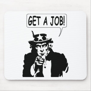 Mousepad Tio Sam Arranja Um Emprego