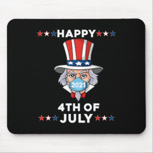 Mousepad Tio Sam Em Uma Máscara 4 De Julho De 2021 Brincade