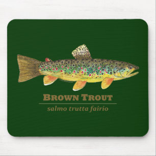 Mousepad Tiologia Latina de Truta Marrom