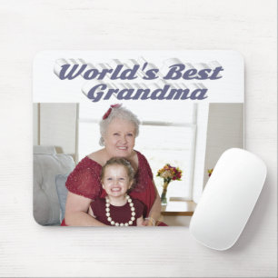 Mousepad Típica de cinza de Fotografia Avó