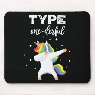 Mousepad Tipo Maravilhoso Dabbing Unicorn Diabetes Consciên