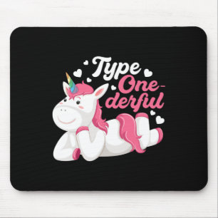 Mousepad Tipo Maravilhoso Unicórnio Sensibilização Diabetes