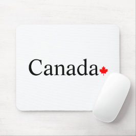 Mousepad Tipografia canadiana com folha branca