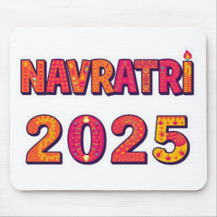 Mousepad Tipografia Colorida "NAVRATRI 2025"