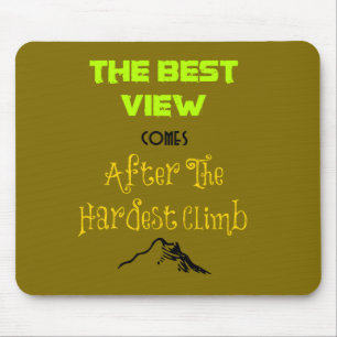 Mousepad Tipografia de Cotação de Motivação Inspiracional