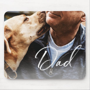 Mousepad Tipografia de Pai de Fotografia Personalizada