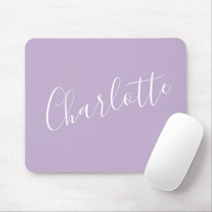 Mousepad Tipografia de Script Moderno Nome Simple Orchid Bl